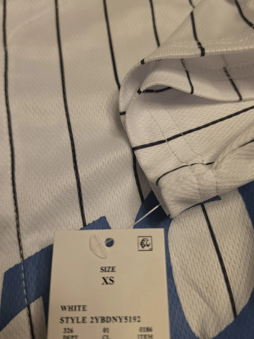 🌼Disney Stitch White Baseball Jersey with Blue Graphics